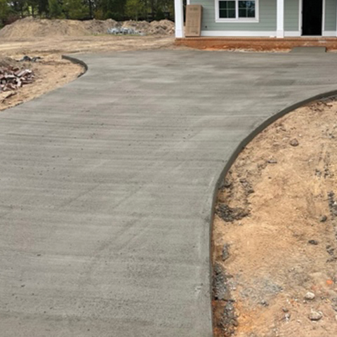 driveway concrete pour in brunswick georgia